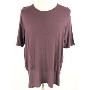 Alchemy Equipment Mens‎ Crewneck Cotton Hemp Spellout Tee T-Shirt Size XL Maroon